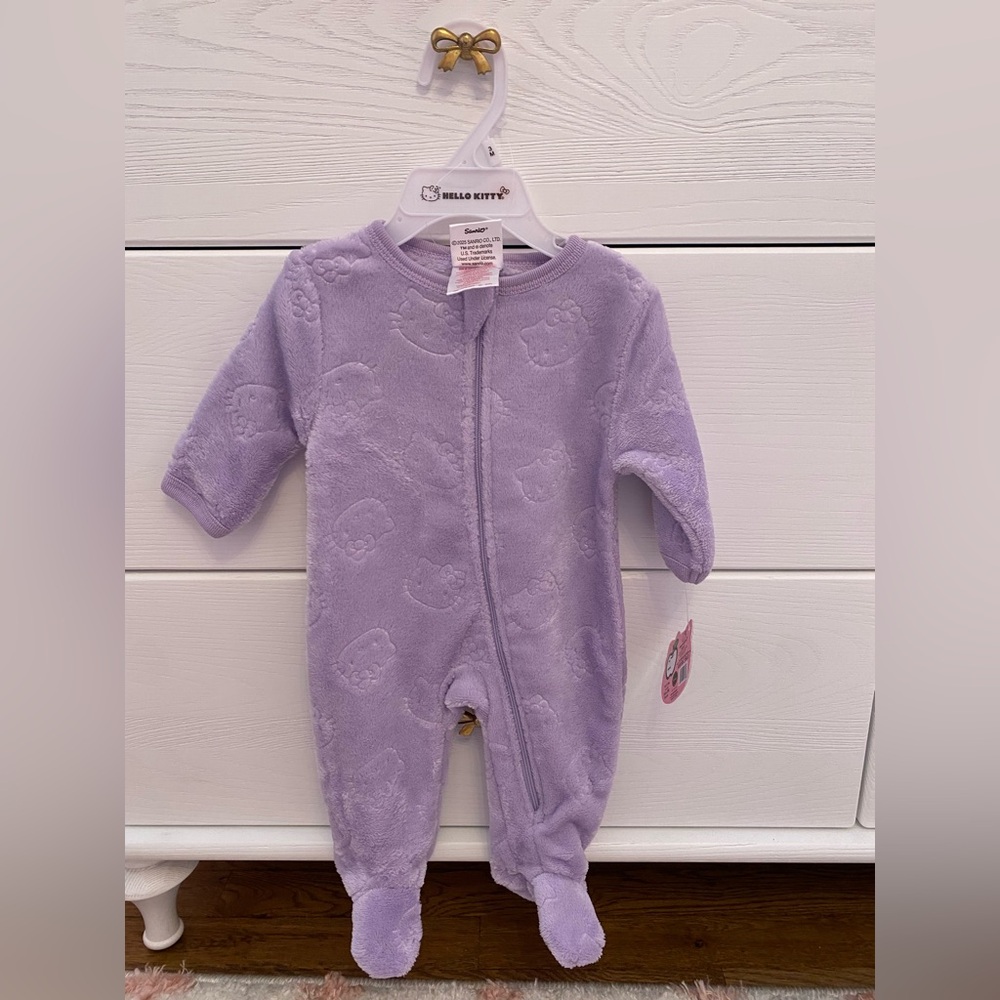 Hello Kitty Lavender Kids One Piece Footie